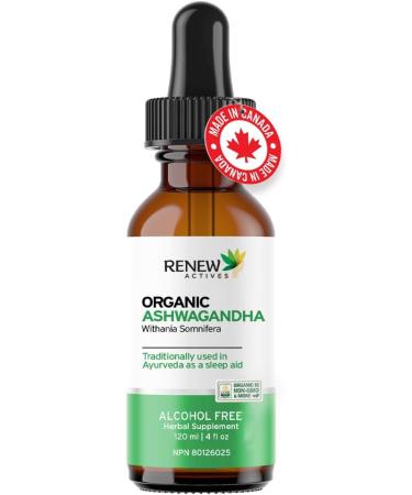Renew Actives Organic Ashwagandha Liquid - 4 Fl Oz. - Buy Online on GoSupps.com