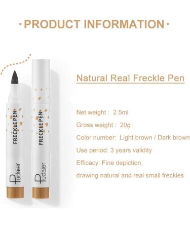 Buy Gocohhi Freckles Pen - Natural Lifelike Fake Freckles Makeup Tool Waterproof & Durable (Dark Brown) - Fast International Shipping - Buy Online on GoSupps.com