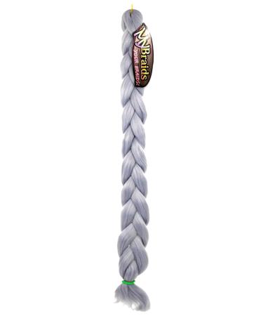 Premium 2m Silver Gray Braid Hair for Rasta & Crochet Styles | Mybraids - Buy Online on GoSupps.com