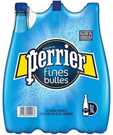PERRIER - Fine Bubbles Natural Mineral Water Sparkling 6X1L - Free Shipping - Price Per Unit - Buy Online on GoSupps.com