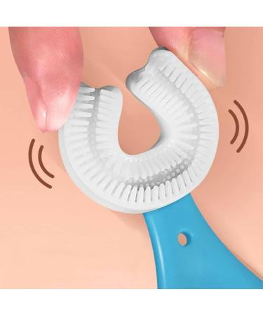 U Shaped Toothbrush for Kids | Manual Whitening Silicone Brush Head | Multicolor Infant Toothbrush - Buy Online on GoSupps.com