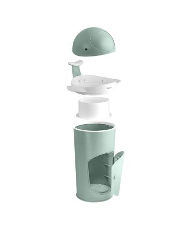 Kindsgut Windeleimer Wal Aquamarin | Odor-Tight Eco-Friendly Diaper Pail with Refill Film & Easy Cleaning - Perfect Whale Design for International Shipping - Buy Online on GoSupps.com
