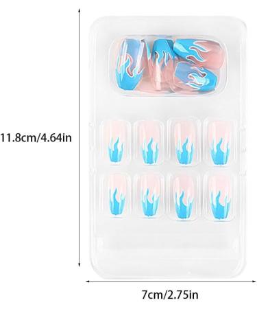 dijiusidy False Nail Fashionable Various Shapes Fingernail Full Coverage Strong Viscosity Adjustable Paster for Manicure Art 3 F741 3 1 count (Pack of 1) - Buy Online on GoSupps.com