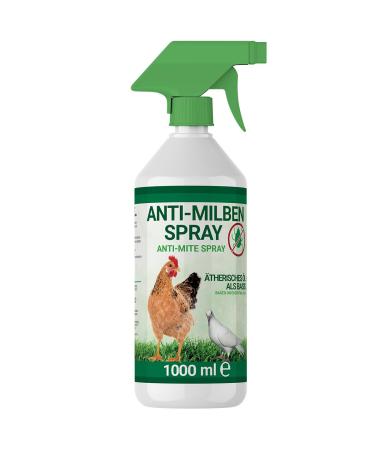 1000ml mite spray for poultry such as chickens & birds - immediate & long-term against parasites for acute & prevention (1x 1000ml) - Buy Online on GoSupps.com