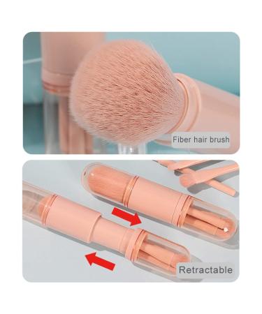 4-in-1 Mwoot Makeup Brush Set - Portable Multifunctional Brushes for Cosmetics & Nail Art - Ideal for Travel (Pink) - Buy Online on GoSupps.com