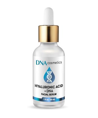 DNA Cosmetics PDRN Hyaluronic Acid Serum with DNA Repair Enzymes Anti-Aging Hydrating & Brightening Wrinkles Dark Spots & Youthful Skin HA Acido Hialuronico 1 fl oz