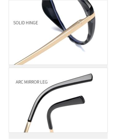 SERONI Metal Temples Tr90 Cat Eye Blue Light Blocking Glasses for Women & Men - Anti UV Ray Computer & Reading Glasses 62mm Pink - Buy Online on GoSupps.com