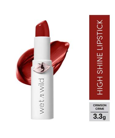 Buy Wet n Wild Megalast Lipstick - Moisturizing Glossy Finish with Natural Ingredients | Crimson Crime Shade - Buy Online on GoSupps.com