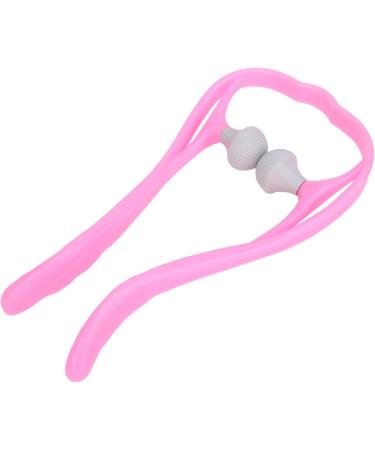 Verdant Touch Roller Neck Massage Tool | Handheld Trigger Point Neck & Shoulder Self Massager - Pink - Buy Online on GoSupps.com