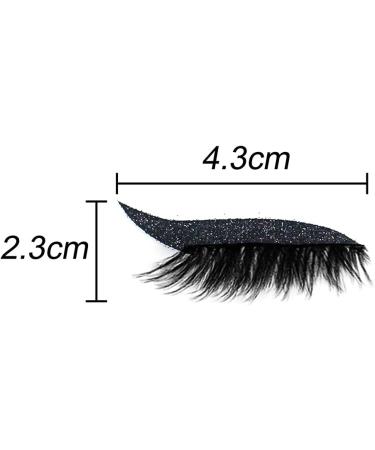 False Eyelashes Set 4 Pair Reusable Eyeliner and Eyelash Stickers 7 Color Waterproof Reusable Eyeliner Eyelash Stickers Easy to Use and Remove 7 color set 1 - Buy Online on GoSupps.com