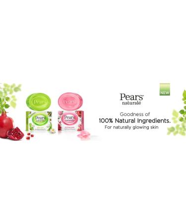  PEARS Pears Natural Soap Bars - Pure Glycerin Pomegranate Luminous Bath Bar Gentle Cleansing Formula for Daily Skin Radiance Ideal for Moisturizing Face - Buy Online on GoSupps.com