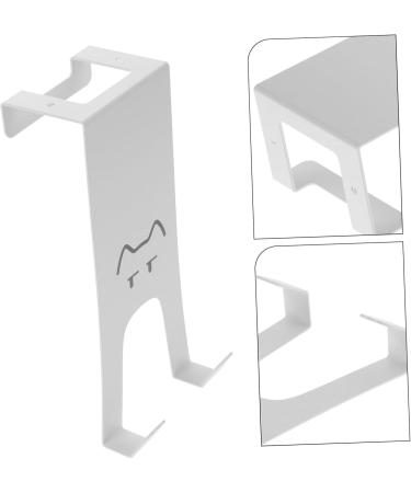 OSALADI Hook Storage Rack Behind Door Hat Hooks Towel Shelf Towel Holder Wall Hanging Hangers Iron White 18.00X7.00X4.50CM White - Buy Online on GoSupps.com