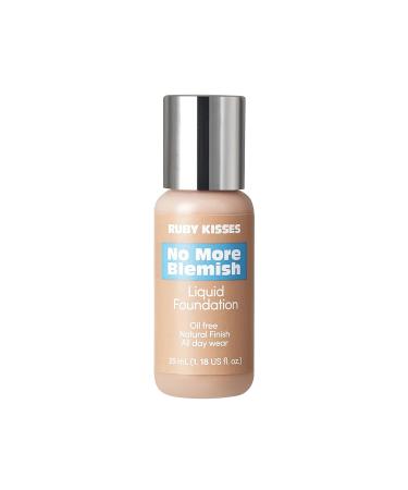 Ruby Kisses No More Blemish Oil-Free Liquid Foundation 1.18 Fl Oz (Rich Beige) - Korean Makeup - Buy Online on GoSupps.com
