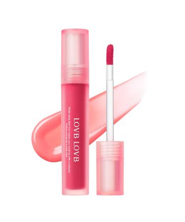 LOVB LOVB Water Drop Stain Tint 0.13 oz. | Liquid lip stain tint | Moisturizing lip tint | Lip makeup | Lightweight  Longwear | Hydrated Lips (04 PINK DROP)