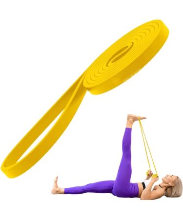Fovolat Workout Bands Resistance Pull Up Bands | Elastic Bands Stretching Bands for Upper Lower Body Exercise Strength Training Yellow - Buy Online on GoSupps.com