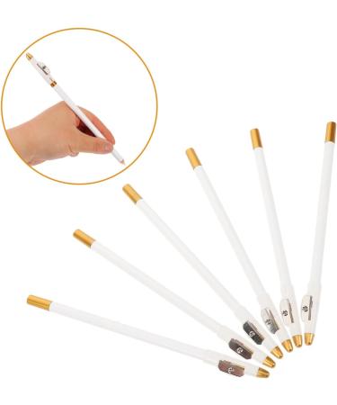 DRESSOOS 12pcs Eyebrow Pencil Sharpener Wood Brow Pencil Wood Eyebrow Pencil Women Brow Pencil White Wooden - Buy Online on GoSupps.com