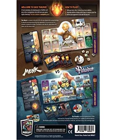 Dice Throne S1 Rerolled Box 2 Monk v Paladin (ROX637) - Unique Battle Game Set - Buy Online on GoSupps.com