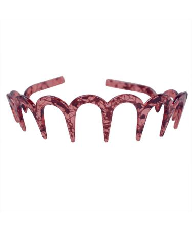 Fodattm 2pcs Zigzag Hair Comb & Plastic Headband | Stylish Women Hair Accessories for All Hair Types - Buy Online on GoSupps.com