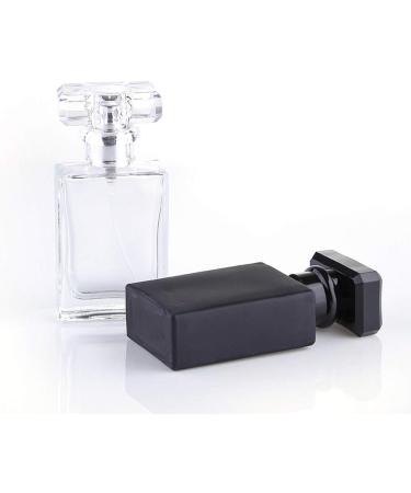 30ML Glass Refillable Perfume Bottle Portable Square Cologne Empty Atomizer Bottle for Travel (Black) - Buy Online on GoSupps.com