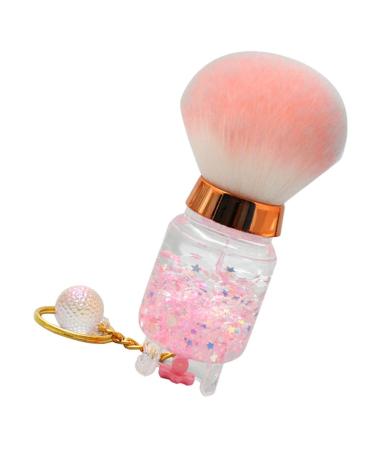 FRCOLOR Nail Dust Brush Face Powder Blush Brush Hand Powder Brush Mineral Powder Brush Makeup Brush Makeup Powder Brush Travel Powder Brush Cosmetic Tools Miss Highlighter Pink Crystal 9.00X3.50X3.50CM pink