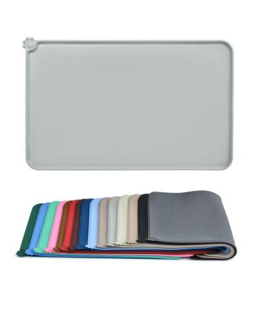 AUDWUD Silicone waterproof dog and cat pet feeding mat anti-slip pet bowl mat pet feeding mat 47x30 cm fog