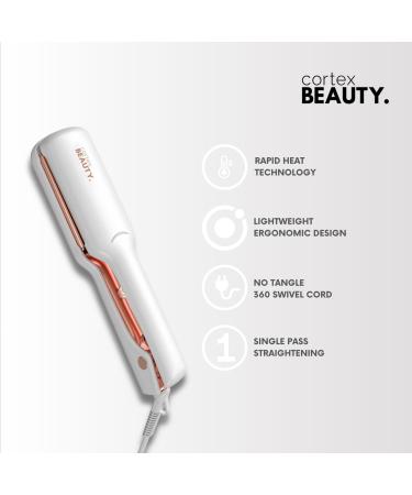 Cortex Beauty Professional Flat Iron Hair Straightener - 1.75" Wide Plate Rapid Heat Technology for Silky Straight Hair - Buy Now - Buy Online on GoSupps.com