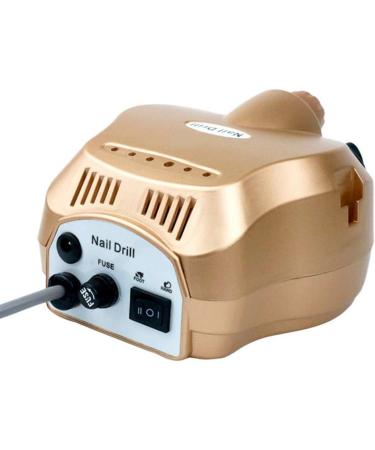 Professional Nail Drill Kit with Polishing Pen 6 Drill and Foot Pedal 30000 RPM Electric Nail File for Salon Home Gold - Buy Online on GoSupps.com
