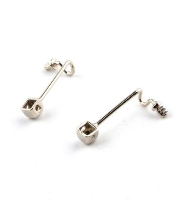SBTRKT 100pcs Eyeglass Nose Pad Arm Frameless Optical Metal Frame Nose Bridge Glasses Auxiliary Accessories