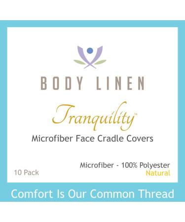 Tranquility Microfiber Massage Face Rest Covers 10 Pack - Natural (10 Count) - Buy Online on GoSupps.com