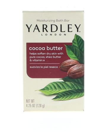 Yardley Moisturizing Bar Cocoa Butter Chocolate 4.25 Oz