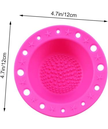 DRESSOOS 1pc Makeup Brush Cleaning Tool Make up Brush Holders Makeup Washing Pad Makeup Brush Cleaner Mat Brush Cleansing Pad Silicone Makeup Brush Makeup Brush Cup N/a Detergent Sponge medium Rosy - Buy Online on GoSupps.com