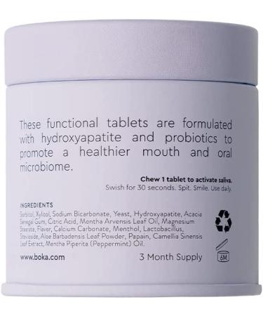 Boka Travel Size Mouthwash Tablets - Hydroxyapatite Formula - 90 Pack - Buy Online on GoSupps.com
