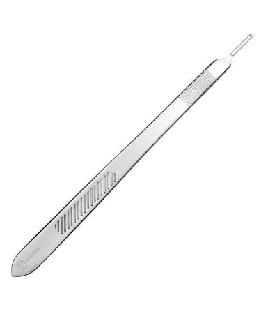 May - scalpel holder 21 cm long - with a flat handle - figure No. 3 - scalpel handle - blade holder for one -time slaps - stainless steel