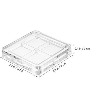 FOMIYES 6 Pcs Transparent Square Eye Shadow Box Empty Lip Palette Depotting Makeup Containers Plastic - Buy Online on GoSupps.com