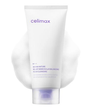 celimax Derma Nature Relief Madecica pH Balancing Foam Cleansing | Foaming Face Wash Cleanser Hydrating Soothing Moisturizing 150ml
