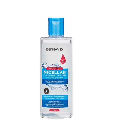 Micellar Cleansing Water Cleanser & Makeup Remover Face Wash Micellar Water Skin so Soft Suitable for Sensitive Skin Fragnance Free Vegan Formula 200ml Makeup Removal