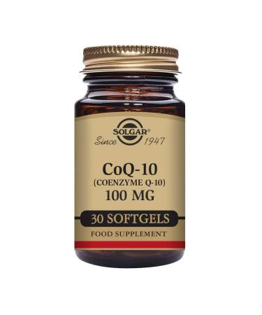 Solgar CoQ-10 (Coenzyme Q-10) 100 mg Softgels - Pack of 30 - For Busy Schedules and Over 50s - Helps Cell Regeneration - Dairy and Gluten Free - Buy Online on GoSupps.com