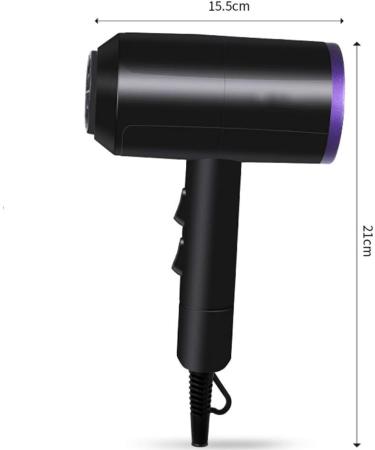 2000W Hair Dryer Professional Powerful Salon Blow Dryer Powerful DC Motor 3 Heat Settings and 2 Speed Ionic Conditioning to Protect Hair and Increase Shine Fast Drying for Home Salon Men Women Black - Buy Online on GoSupps.com