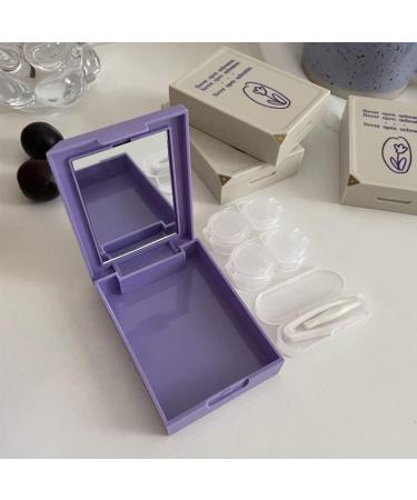 Buy Miedeon Contact Lens Storage Box Set - 4-Piece Purple Container for Travel & Daily Use - Buy Online on GoSupps.com