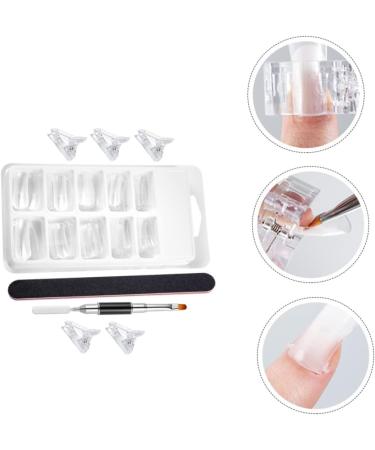 1 Set Nail Extension Set Dual Ended Brush Coffin Nail Forms Nail Molds Fake Nail Tips Picker Fake Acrylic Nails Clear Fake Nails Pedicure Plastic Lengthen Light Pen - Buy Online on GoSupps.com