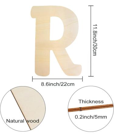 30cm Large Wooden Letters - Capital Alphabet for Crafts & Nursery Decor - Buy Online on GoSupps.com