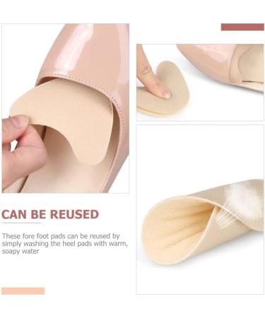 FOMIYES Women's Velvet Cloth Toe Caps - Comfortable Boot Heel Cushions & Forefoot Pads for High Heels - 4 Pairs of Sponge Insoles - Buy Online on GoSupps.com