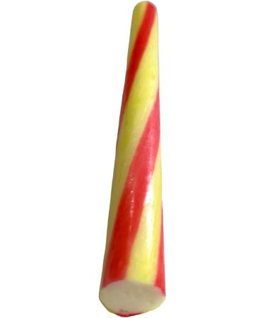 100 X Rhubarb & Custard Rock Sticks Handmade Traditional Rainbow Classic Sweets Retro Seaside Gift Wholesale Confectionery - Buy Online on GoSupps.com