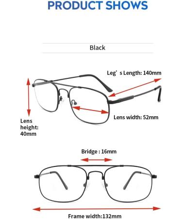Lanlang Reading Glasses for Men & Women - Flex Memory Titanium Blue Light Filter Anti-Blue High Transparency 0-4 Diopters - Buy Online on GoSupps.com