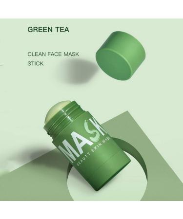  None Brand Green Tea Clay Face Mask Stick Moisturizing Oil Control Shrink Pores Remove Anti-Acne Solid Mask Facial Care Deep Cleaning Mud Mask Stick - Buy Online on GoSupps.com