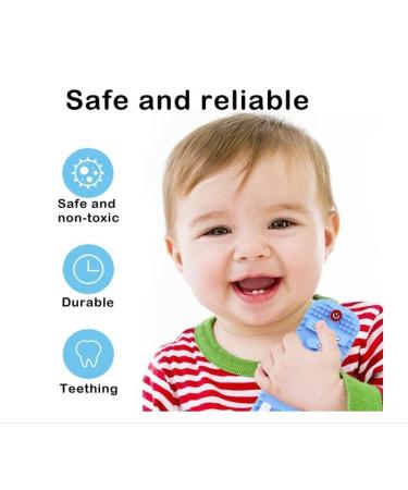 Baby Silicone Teething Toy - Remote Control Footy & Teething Ring for 0-12 Months | Safe & Fun Toys - Buy Online on GoSupps.com