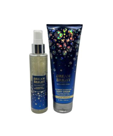 Bath & Body Works DREAM BRIGHT Gift Set | 2-Piece Holiday Set with Shimmer Mist & Body Cream - Perfect for Gifts - Buy Online on GoSupps.com