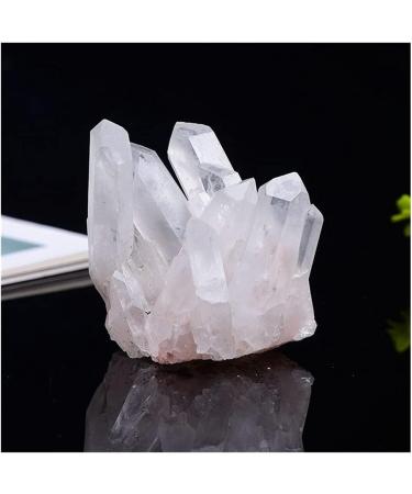 for 50-350g Natural White Crystal Cluster Quartz Crystal Health Reiki Stone Raw Point Specimen Home Decor Raw Crystals Gift Home Decorative Stones (Color : Crystal Cluster Size : 200-250g) - Buy Online on GoSupps.com