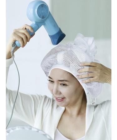 Net Plopping Cap For Drying Curly Hair Adjustable Bonnet Hair Hair Nets With Drawstring Hooded Hair Dryer Quick Drying Styling For Sleep Long And Curly Hair 2pcs - Buy Online on GoSupps.com