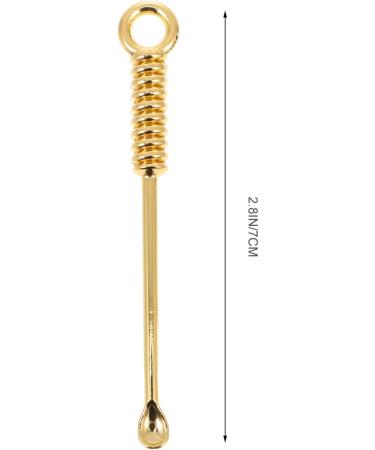 Cabilock Tiny Spoon 20pcs Ear Cleaning Kit - Safe Ear Wax Removal Tool - Keychain Pendant - Easy & Painless Ear Pick for Men, Women, Kids - Gold & Silver (Small Spoons) - Buy Online on GoSupps.com
